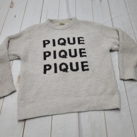 Gelato Pique logo front spellout fuzzy fluffy sweater pullover - Picture 1 of 9